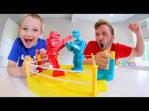 Father & Son EPIC BATTLE ROBOTS! / Rock-Em Sock-Em !