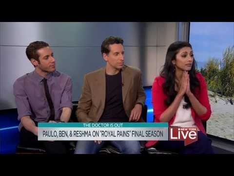 Paulo, Ben & Reshma on "Royal Pains" Final Season