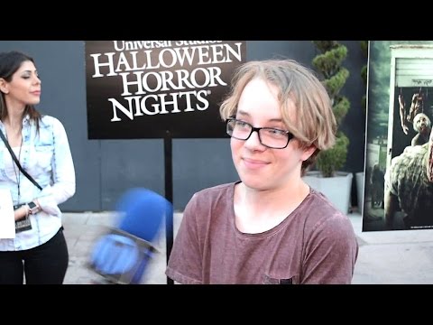 Ed Oxenbould at Universal Horror Nights