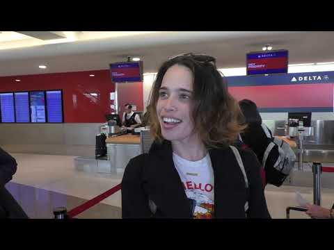 Chelsea Anna Tallarico talks about her dad Steven Tyler while departing at LAX Airport in Los Angele