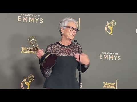 Jamie Lee Curtis (Best Comedy Guest Actress, 'The Bear') 2024 Emmys press room interview