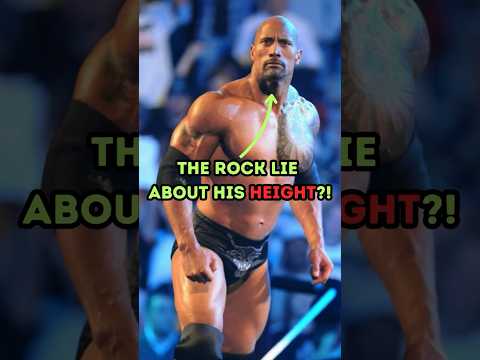 The Truth Behind The Rock’s Height #shorts #fitness