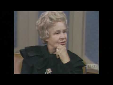 Shirley Booth--1971 TV Interview, "Hazel," "Harvey"