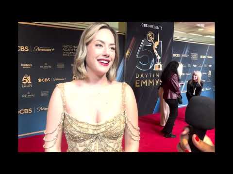 Annika Noelle ("The Bold and the Beautiful") on 2024 Daytime Emmys red carpet