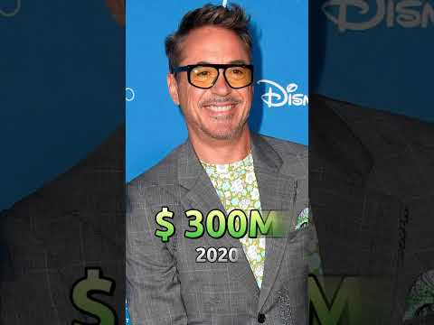 Robert Downy Jr. Net Worth 2023 UPDATED #robertdowneyjr #ironman   #shorts #millionaire