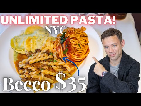 Eating Unlimited Pasta for $35 at Becco. Best Pasta Deal in NYC?