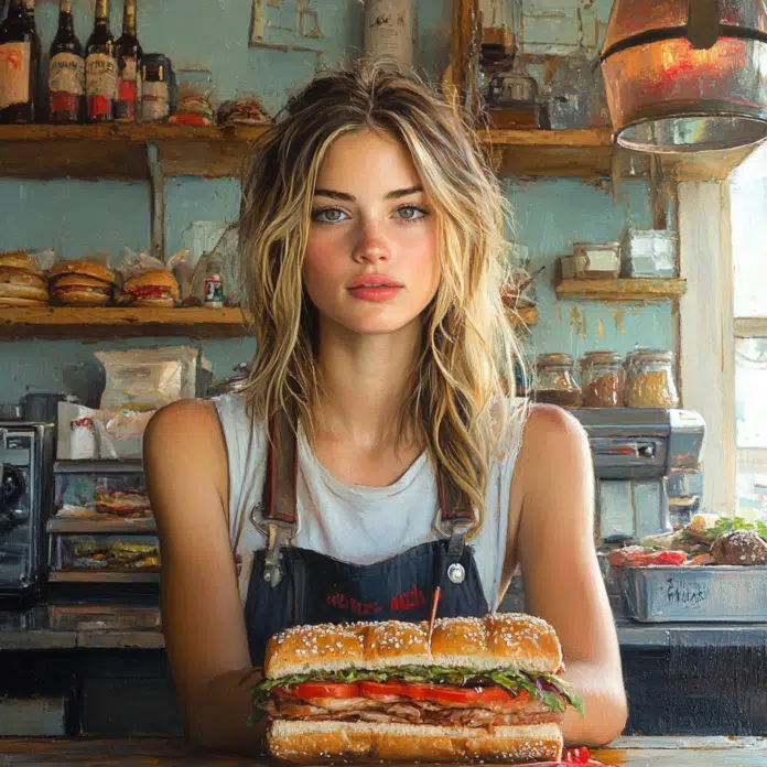 something about her sandwich shop