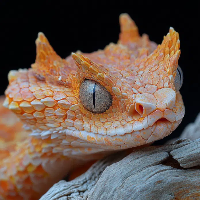 spider tailed horned viper