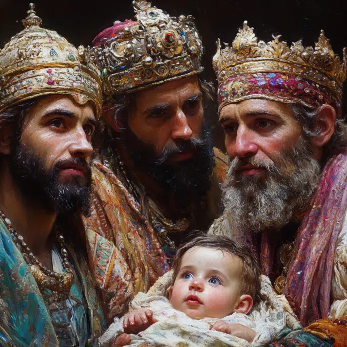 three wise men and a baby