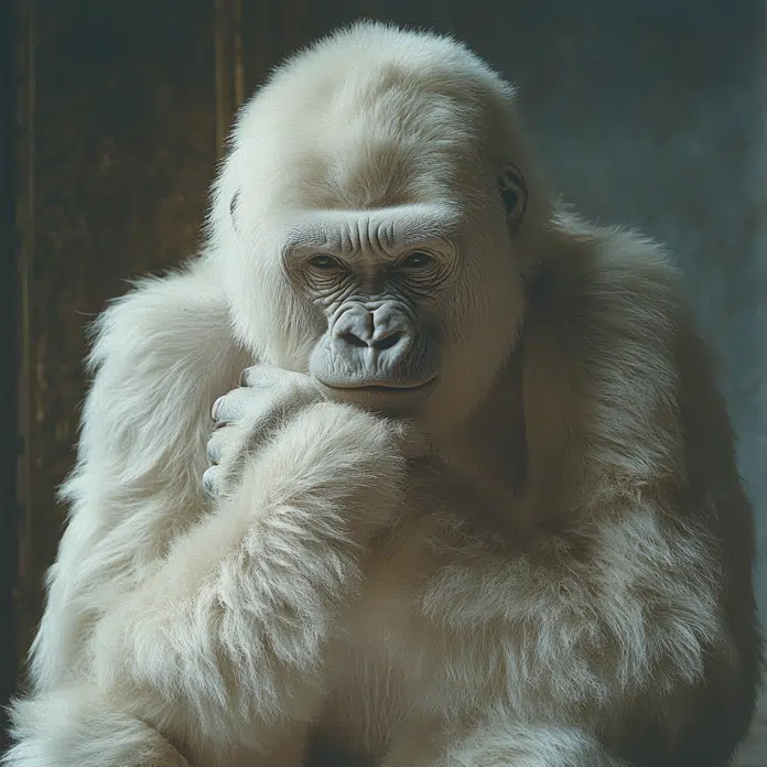 albino gorilla