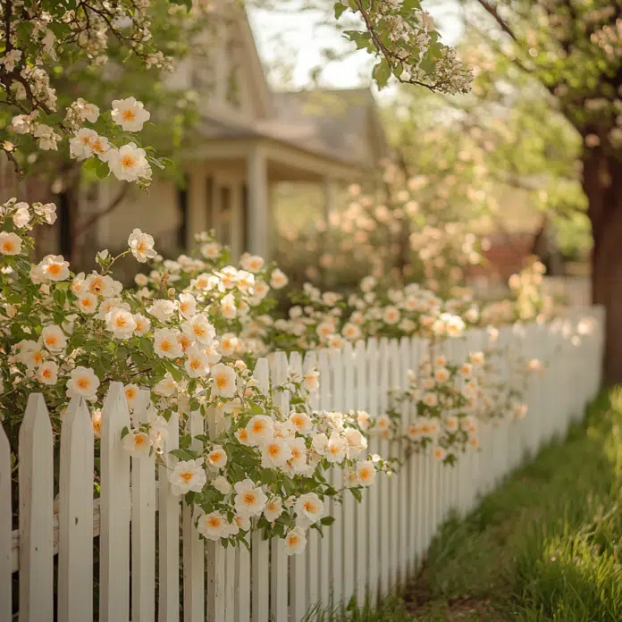 white picket fence